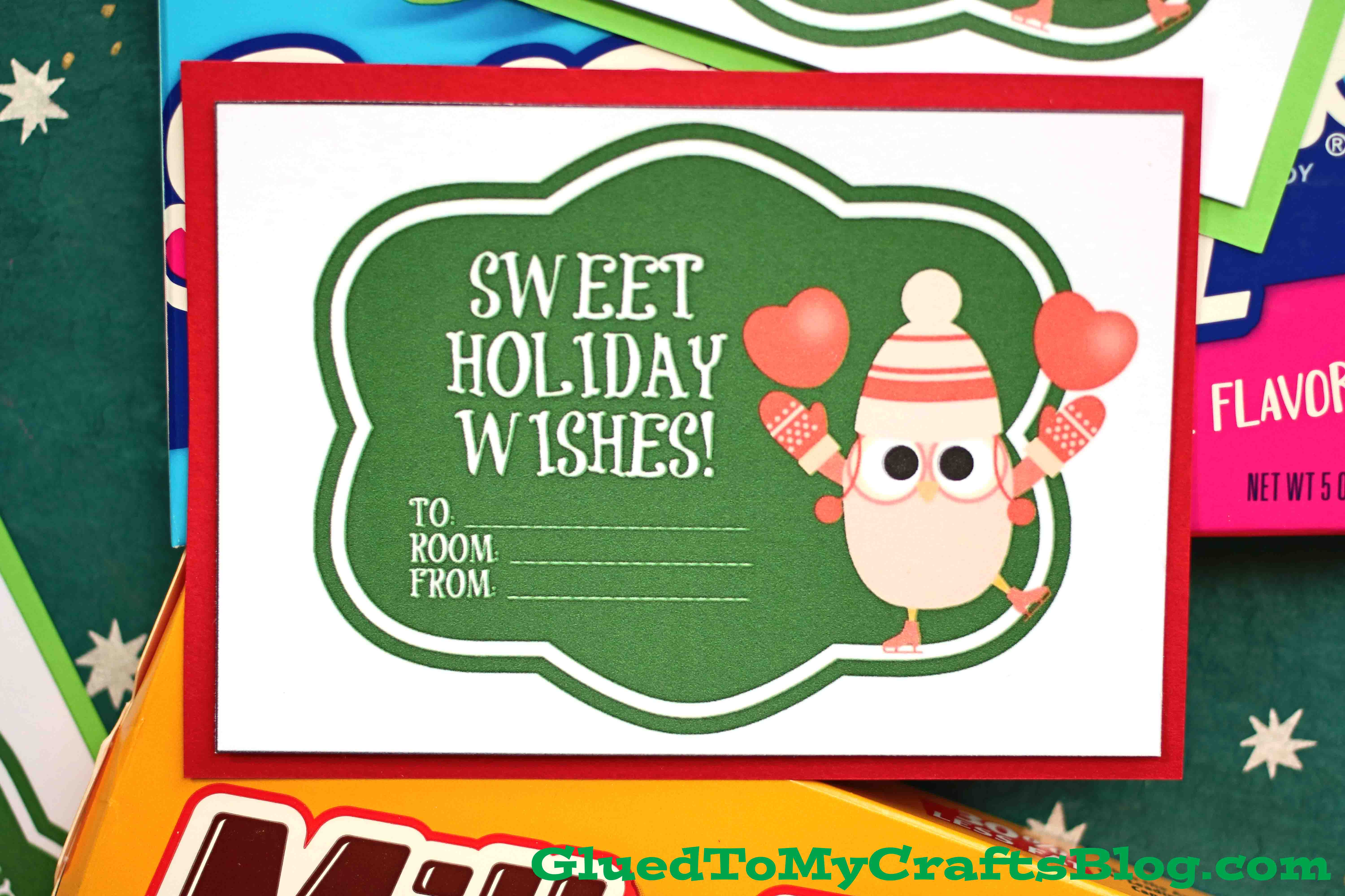 free christmas candy gram printable